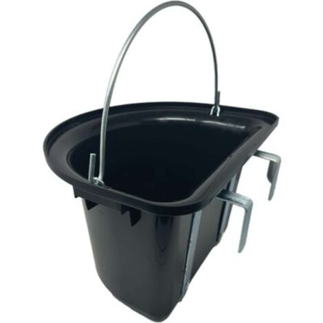 MANGIATOIA CAVALLI STACCIONATA PESANTE - PLASTICA/METALLO CM 39X36 H.CM 26
