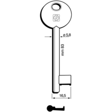 Chiavi Silca Patent Agb-Pari 6P1D Bz - 5 Pz