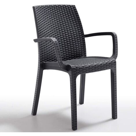 Sedia Indiana Cm. 59X57X86 H Col. Antracite
