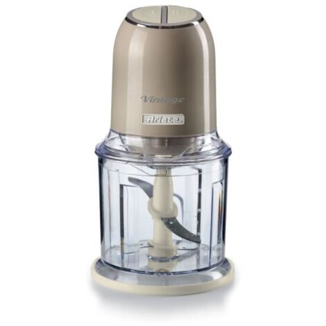 Ariete Tritatutto Vintage 438 Beige 2 Velocità 4 Lame Acciaio Inox 0,6 L 400 W