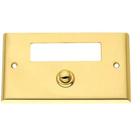 pulsante campanello 230v ingresso casa portanome ottone oro lucido suoneria cottali 230v