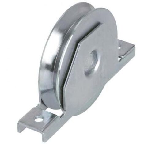 RUOTA CANCELLO A SALDARE GOLA V 427 COMBI • ZINCATA SUPPORTO INTERNO + CUSCINETTO MM 100
