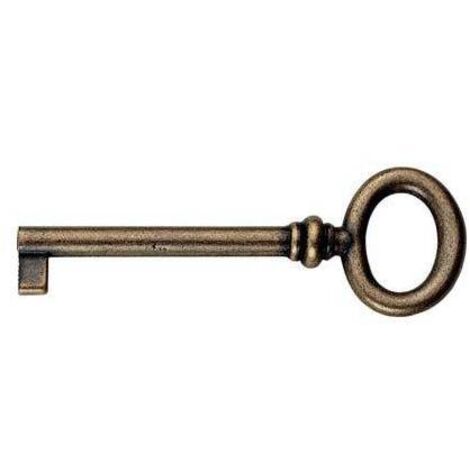 CHIAVE MOBILI FLORENCE MG8496 METALSTYLE - ZAMA OTTONE ANTICATO MM 70 - 5 pezzi