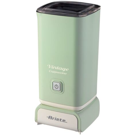 Ariete 2878 Cappuccinatore Vintage - Montalatte a caldo e a freddo - Cappuccino, cioccolata, infusi liofilizzati - 500 Watt - Verde
