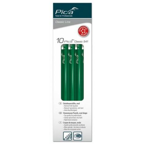 MATITA CLASSIC VERDE 541 PICA - MINA DURA CM 24 CF=PZ 10 - 1 confezione