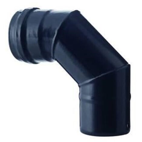 GOMITO PELLET 90° NERO OPACO SAVE - CM 12 - 1 pezzo
