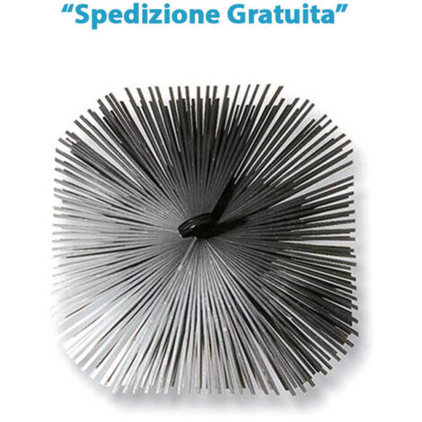 SCOVOLO ACCIAIO X CAMINO DOMUS - MA 12 MM 250X250 - 2 pezzi (1/2)