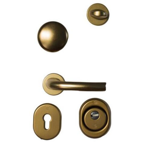 C KIT ACCESSORI BRONZO P/PORTA BLINDATA CILINDRO EUROPEO