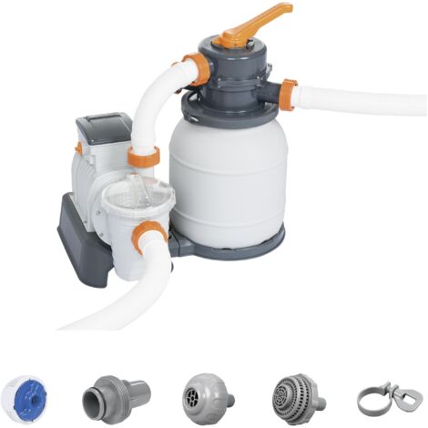Pompa di filtraggio a sabbia Flowclear per piscine fuori terra – Valvola a 6 funzioni – Portata 5.678 litri/ora – 2N (1/10)