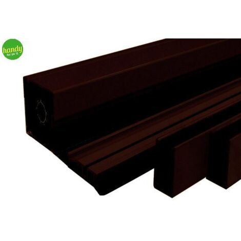 ZANZARIERA VERTICALE IN KIT col. Marrone (RAL 8017) cm.140x160 (1/3)