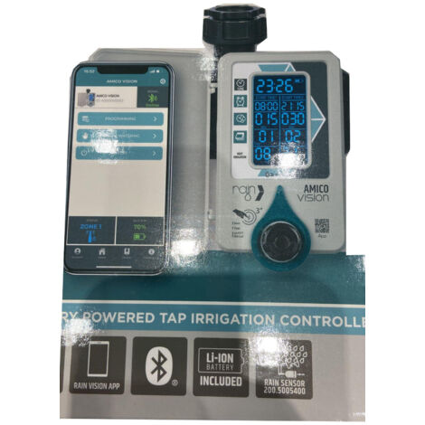 CENTRALINA IRRIGAZIONE AMICO +1 VISION RAIN - INNESTO RAPIDO 3/4F VOLT 3,7 MAH 2000 - 1 pezzo (1/3)