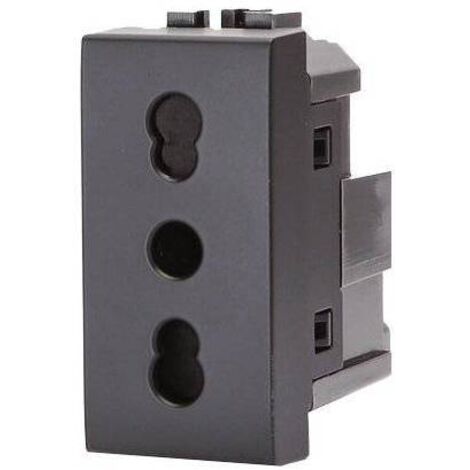 PRESA ABL - NERO VOLT 250 A 10/16 2P+T - 8 pezzi