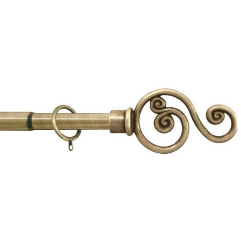 Utilia BASTONE PER TENDE VIOLINO Estensibile cm. 300ÃƒÂƒÃ‚Â·380 col. Oro antico