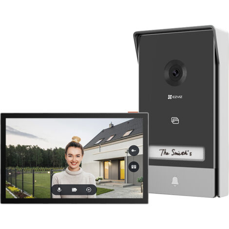 Ezviz HP7 Videocitofono Smart 2K Audio Bidirezionale Visione Notturna Nero Grigio