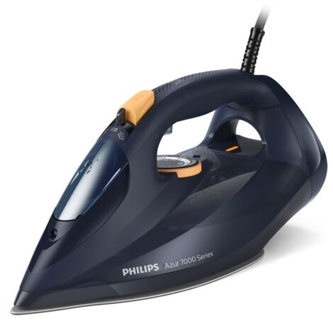 Philips Serie 7000 DST7060/20 ferro da stiro Ferro a vapore Piastra soletta SteamGlide Elite 3000 W Blu, Giallo