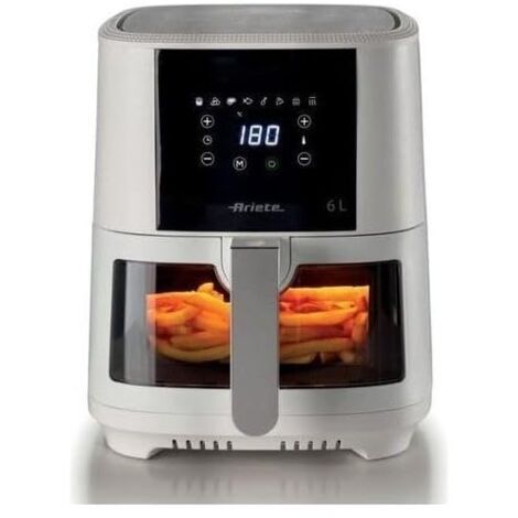 Ariete 4626 Airy Fryer Friggitrice ad Aria 1300 W 6L 8 Programmi Preimpostati Bianco