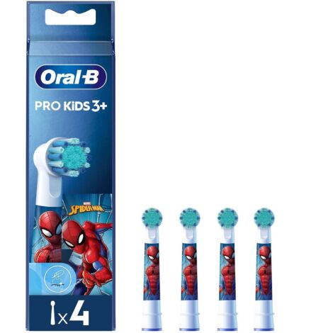 Oral-B Kids Pro Kids3+ 4 pz Multicolore, Bianco