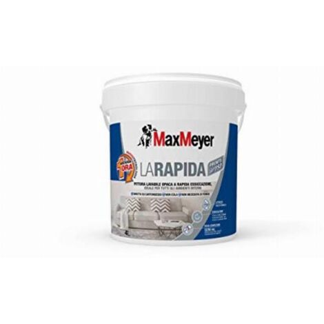 IDROPITTURA MAX LAVABILE LA RAPIDA  4 L BIANCO OPACO - 1 pezzo