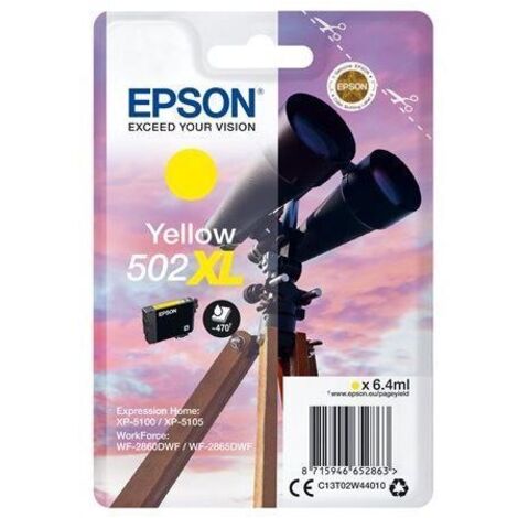 Epson Singlepack Yellow 502XL Ink