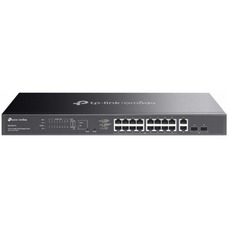 TP-Link ES220GMP Switch di Rete Gestito Gigabit 18 Porte PoE+ 250W Cloud Nero