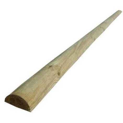 MEZZO PALO TONDO LEGNO EURO - PINO IMPREGNATO CM 8 H.CM 250 - 2 pezzi
