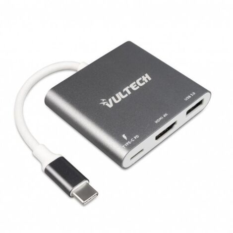 Vultech ATC-01 cavo di interfaccia e adattatore USB Type-C USB Type-C / HDMI / USB A Argento (1/4)