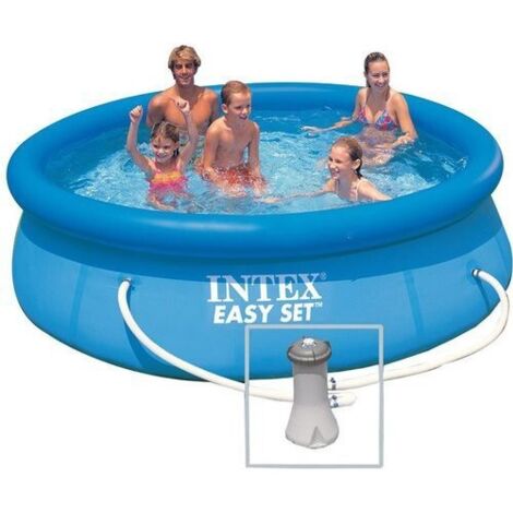 Piscina Rotonda Intex 366x76 Fuoriterra Autoportante Pompa Filtro a Cartuccia