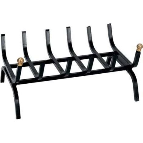 Brucialegna Per Camino Ferro Battuto Con Pomoli In Ottone Cm 60 - 1 Pz