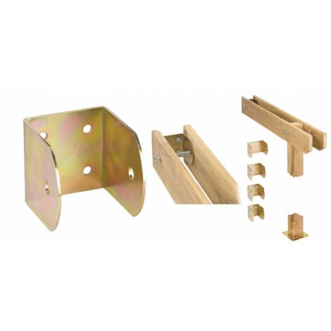 10 x PIASTRA 758 STAFFA INTERNO TRAVI ACC TROP  80X105X90MM