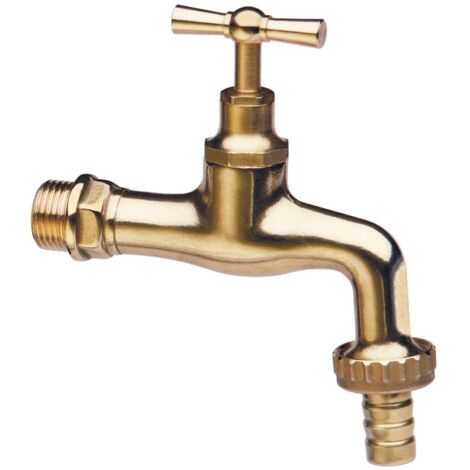 Rubinetto Curvo con portagomma O.L.C - Misure Gr. 1/2 - 3550012L (1/2)