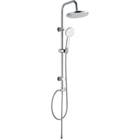 colonna doccia Duo saliscendi con soffione e doccetta colonnina LX-4001