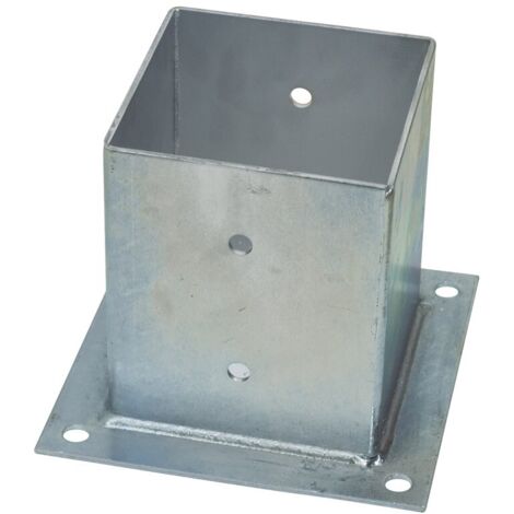 Supporto Chiuso per Travi in Legno mm. 91X91 Piano mm. 150X150