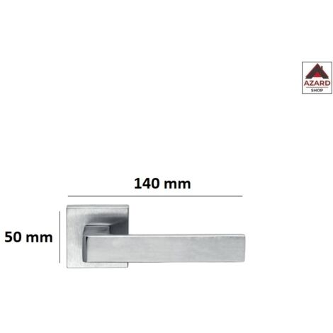 Maniglia Asti Con Bocchetta Quadra 45Mm Cr Sat