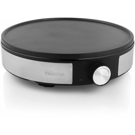 Tristar BP-2638 Piastra per Crêpe elettrica nera e argento 30 cm