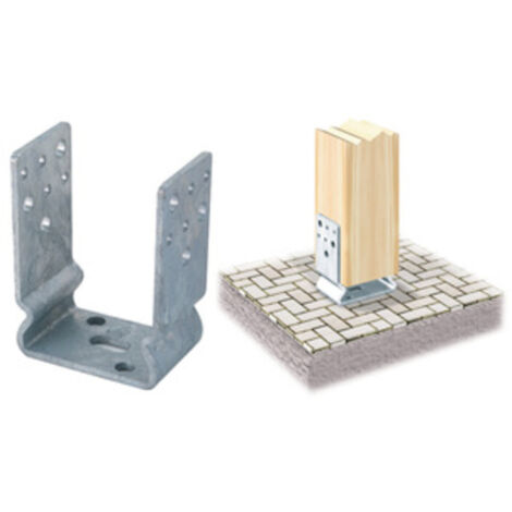 Supporto U Zinc. Fuoco Con Piega Art.791 60X81Mm