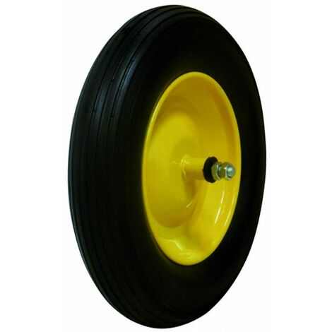 Ruota Piena X Carriola Mis.3.50X8 Perno cm.17/Asse cm.11,5