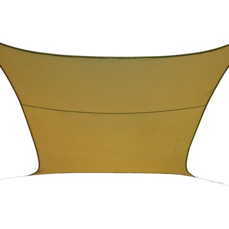 Vela Quadrata 3x3 Beige Telo Ombreggiante Tenda Parasole da Giardino Terrazzo