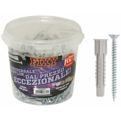 TASSELLO NYLON 'FIXIT' Ø 6 x 33 mm TSP 4 x 40 mm 300 pz