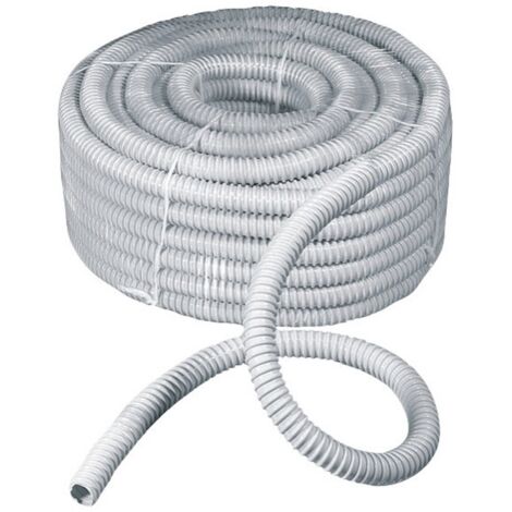 30MT GUAINA SPIRALATA FLESSIBILE GRIGIA ROTOLO DIAMETRO 25MM (1/2)