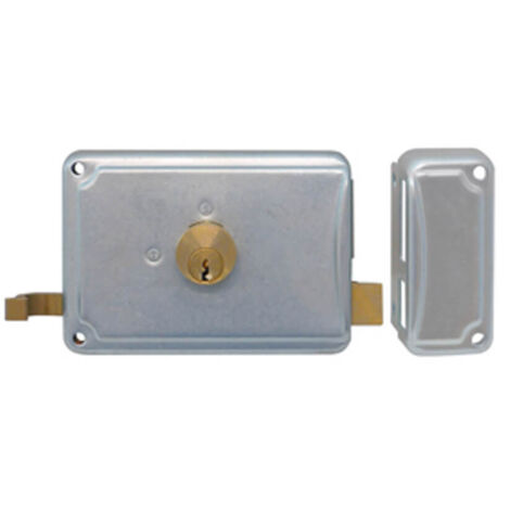 Serratura Ferro Appl. 2M+S Zincata Art. P27 E.70 Dx (1/2)