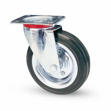 Ruota Girevole per Carrelli Art.80 mm.150-Piastra mm.100X85