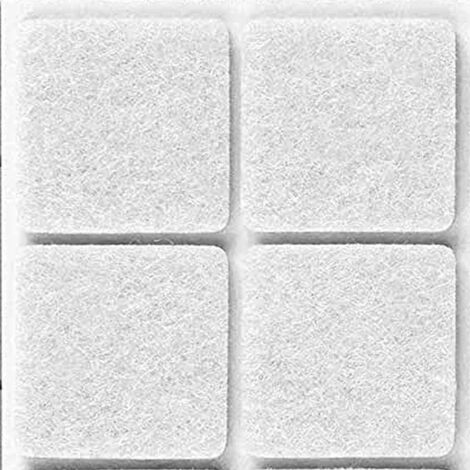 50 x FELTRINO ADESIVO SEDIA BIANCO  35X 35 MM CF 3 PZ (1/2)