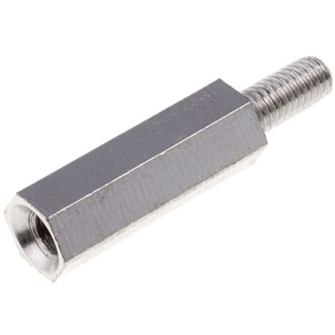 Q.TA'. 100 DISTANZIATORE ESAGONALE M F ACCIAIO D 8X30 MM