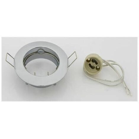 Faretti Da Incasso Fisso Per Led Gu10 Cromo - 10 Pz (1/4)