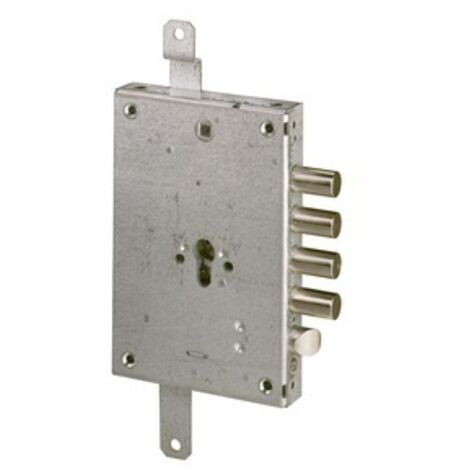 Serratura per Porte Blindate Applicazione Planare - Chiusura triplice 4 Catenacci e Scrocco - Entrata 60 mm - B6515.48 (1/2)