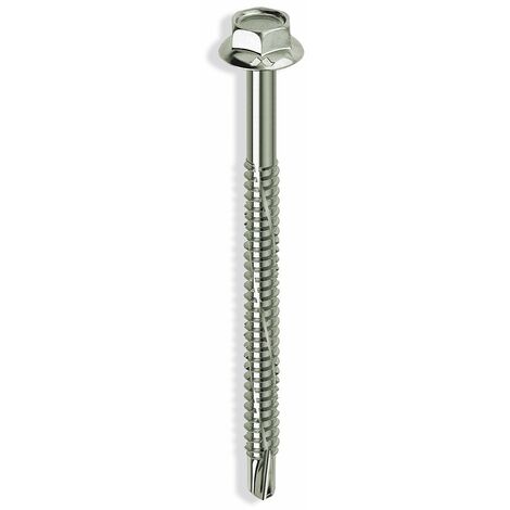 TIRAFONDO AUTOPERFORANTE TE 6,3X110MM CHR KOVERVIT DX 100 PZ