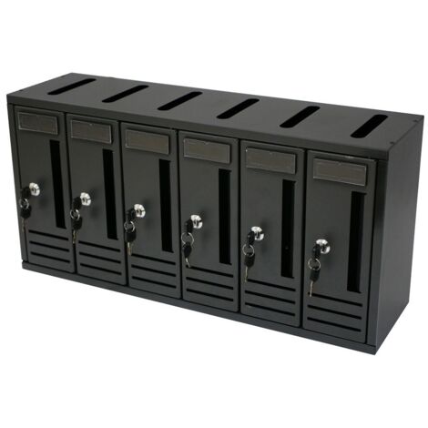 Cassetta postale condominio compo 6 posti antracite 62x18x30h - Salone