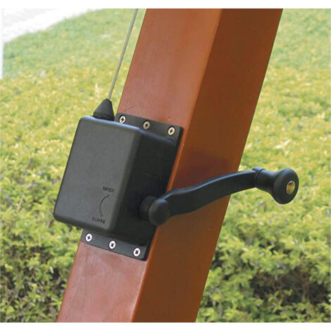 Arganello di ricambio per ombrellone decentrato Maxima con palo 93x93 mm in legno e alluminio