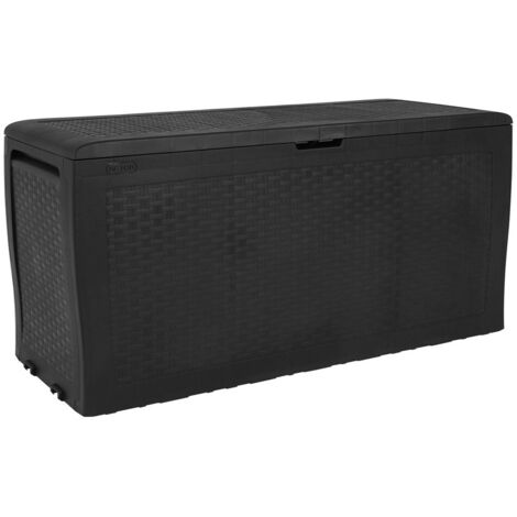 Keter Baule Cassapanca Contenitore con Seduta Effetto Rattan in Resina Giardino