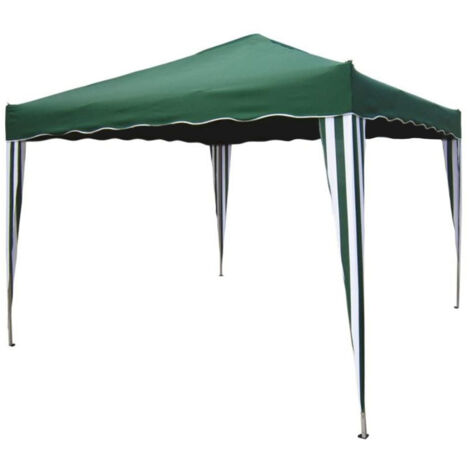 Gazebo 3x3 Verde in Acciaio da Esterno Giardino Campeggio Economico Terrazzo (1/3)